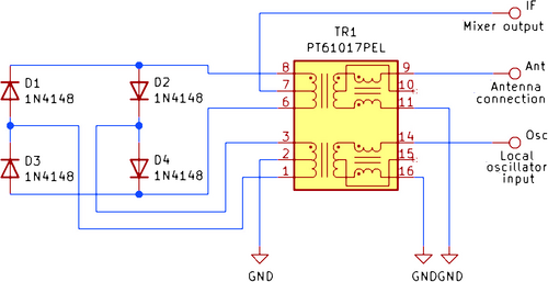 Mixer using ethernet transformers