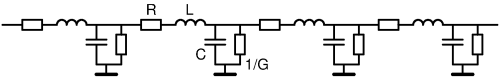 Heaviside's model of a transmission line with loss