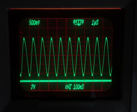 Tek7834 oscilloscope display